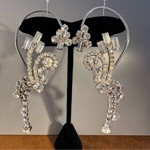 1950s Rhinestone “Earrite” Ear Climbers